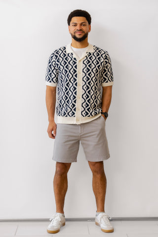 Ben Sherman Jacquard Resort Knit Shirt