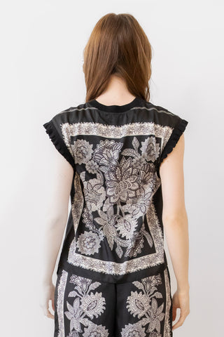 Current Air Paisley Floral Top