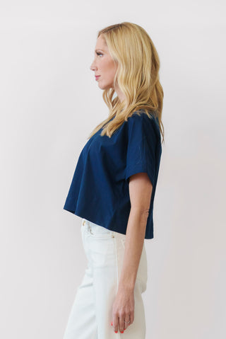 FRNCH Shade Tee in navy