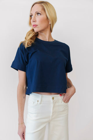FRNCH Shade Tee in navy