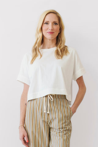 FRNCH Shade Tee in white