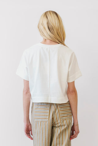 FRNCH Shade Tee in white