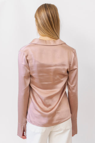 BAILEY ROSE Tie Front Top