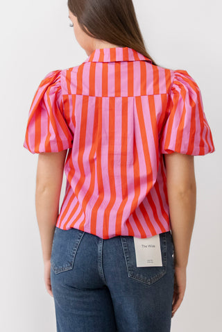 Pink Striped Blouse