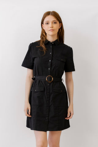 Apricot Cargo Dress with Belt