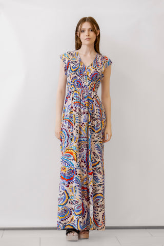 ANO Nadima Dress in Sunset Paisley