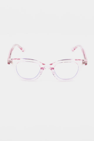 CADDIS Wabi Sabi Readers in Polished Clear Pink