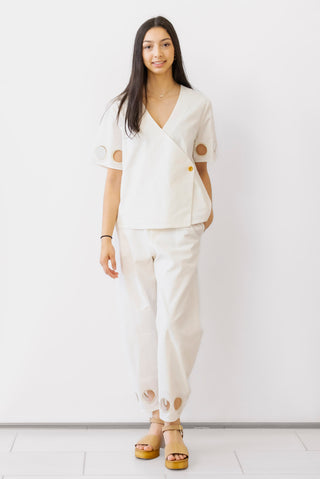 Crosby Coen Top in White