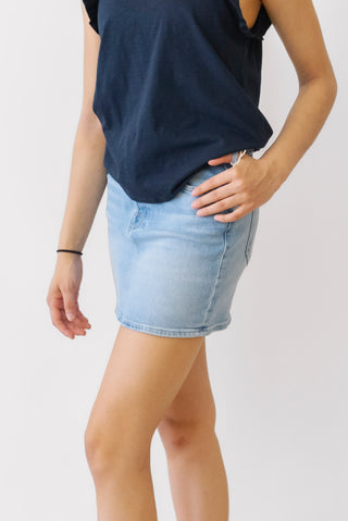 MOTHER Vagabond Mini Skirt in Tune in Tune Out