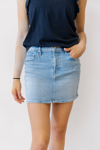 MOTHER Vagabond Mini Skirt in Tune in Tune Out