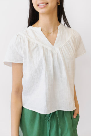 Rails Sayer Notch Neck Top