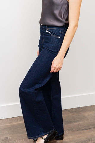 FRAME Le Slim Palazzo Blue Jeans