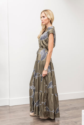PINCH Print Tiered Maxi Dress
