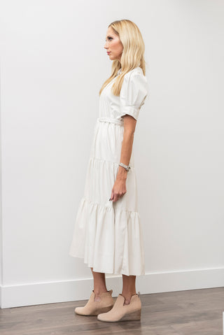 ELAN Faux Leather Dress