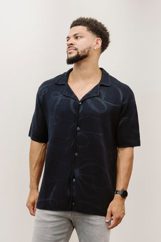 Scotch & Soda Jacquard Knitted Shirt
