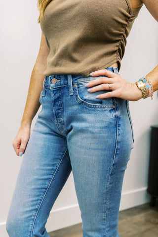 MOTHER Lil Mid Rise Hiker Hover Jeans