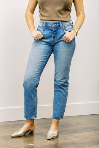 MOTHER Lil Mid Rise Hiker Hover Jeans