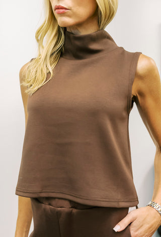 P CILL Modal Cowl Neck Sleeveless Top