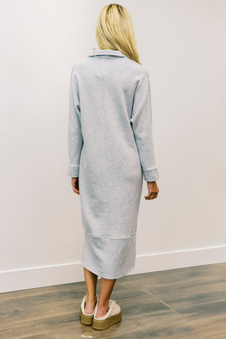 P CILL Collared Midi Dress