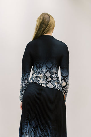 WILD COSMOS Akira Snakeskin Top
