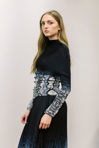 WILD COSMOS Akira Snakeskin Top