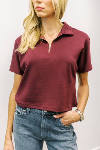 P CILL Modal Quarter Zip Top