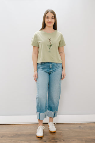 ALL US I Dip Into My Martini Hi-Low Tee