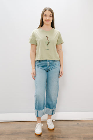 MOTHER Half Pipe Ankle Cuff Fray Jeans