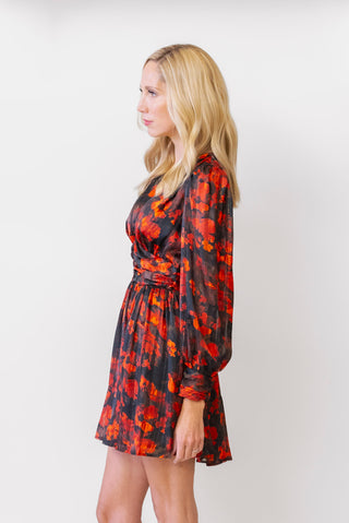 Elan Red Floral Dress