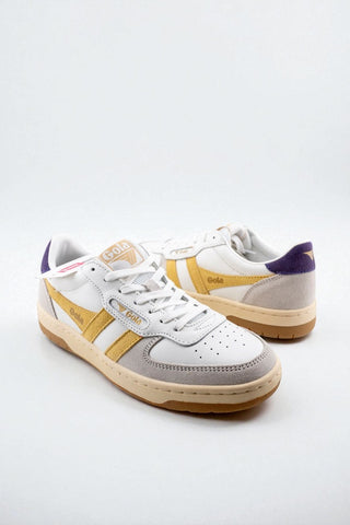 GOLA White/Pollen/Plum Hawk Sneakers