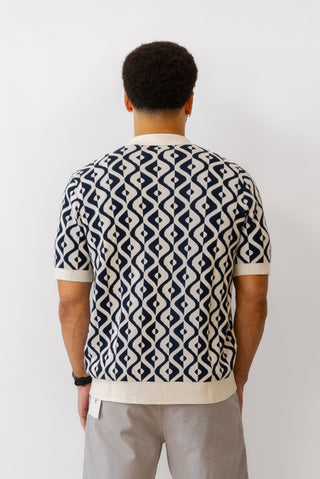 Ben Sherman Jacquard Resort Knit Shirt