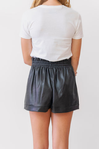 Elan Faux Leather Shorts