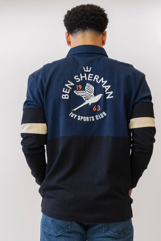 BEN SHERMAN Color Block Rugby Pullover_Back