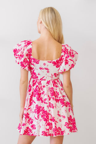 Blooming Puff Sleeve Dress