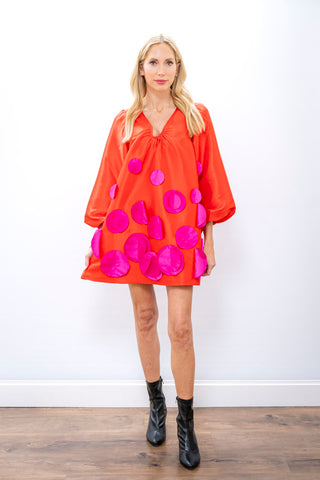 CROSBY Poppy Red Beckham Dress