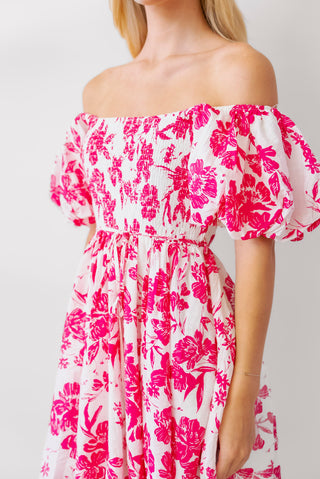 Blooming Puff Sleeve Dress