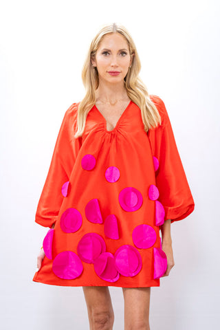 CROSBY Poppy Red Beckham Dress