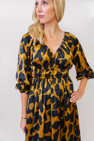 CROSBY Holland Dress in Leopard