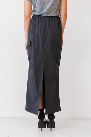 Elan Cargo Skirt in Black