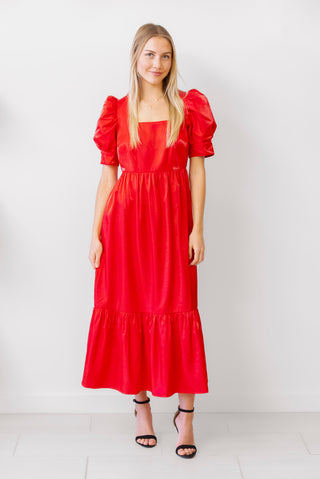 Crosby Laney Dress in Razzle Red