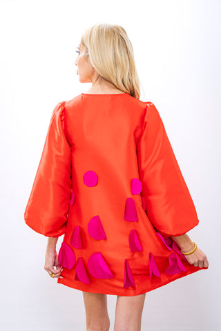 CROSBY Poppy Red Beckham Dress