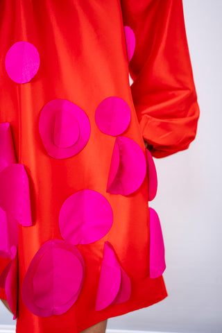 CROSBY Poppy Red Beckham Dress