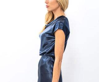 CURRENT AIR Drape Neck Blouse