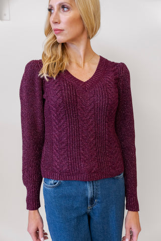 ANOTHER LOVE Thalia Sweater in Blackberry