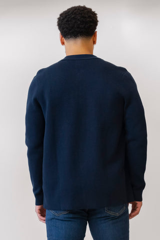 BEN SHERMAN Textured Zip Sweater_Back