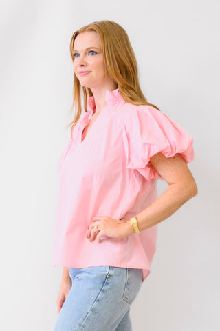 THML Ruffle Neck Top