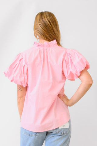 THML Ruffle Neck Top