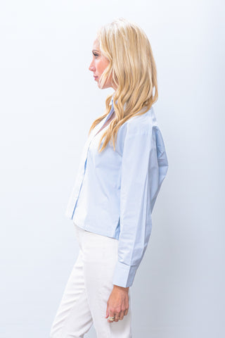 ICHI Oxford Crossed Shirt