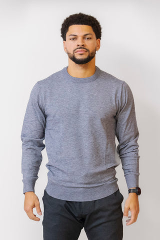 PROJEK RAW Crew Neck Sweater in Grey