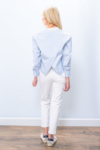 ICHI Oxford Crossed Shirt